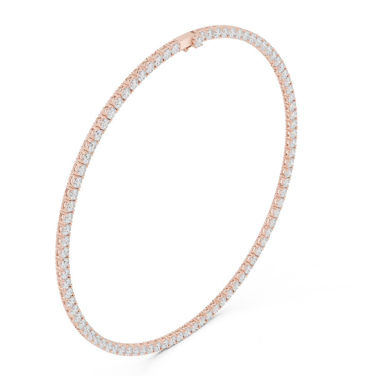 Classic Stone-Set Collar Necklace — SBWN-008 — digital design render