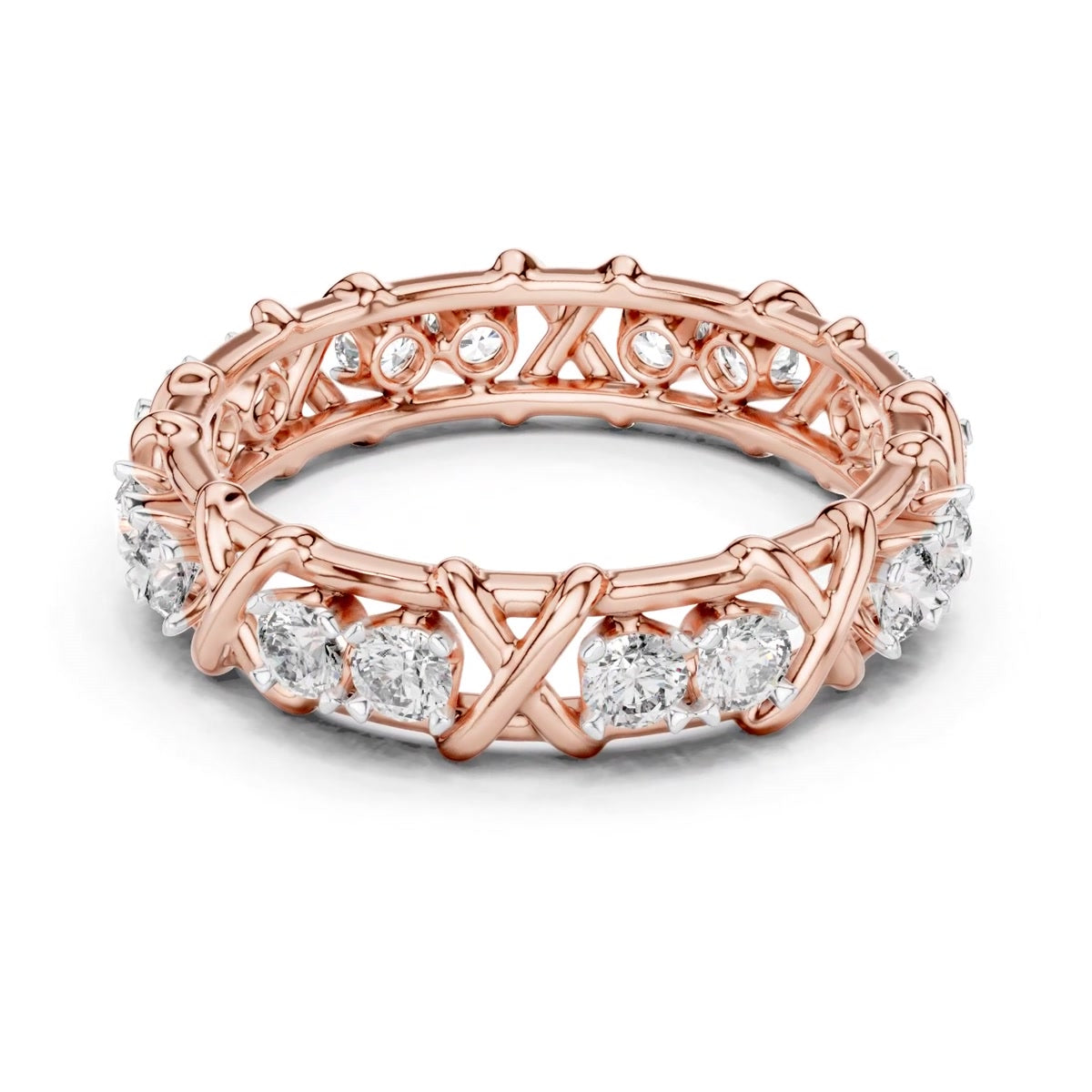Cross-Gallery Eternity Band — still from the supplied digital video render