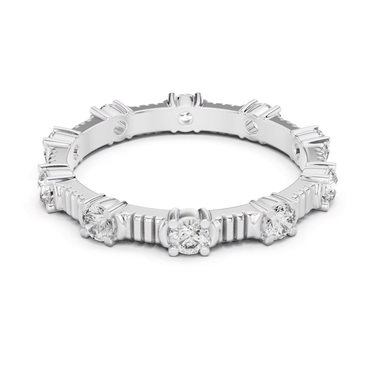Fluted Round Eternity Band — still from the supplied digital video render