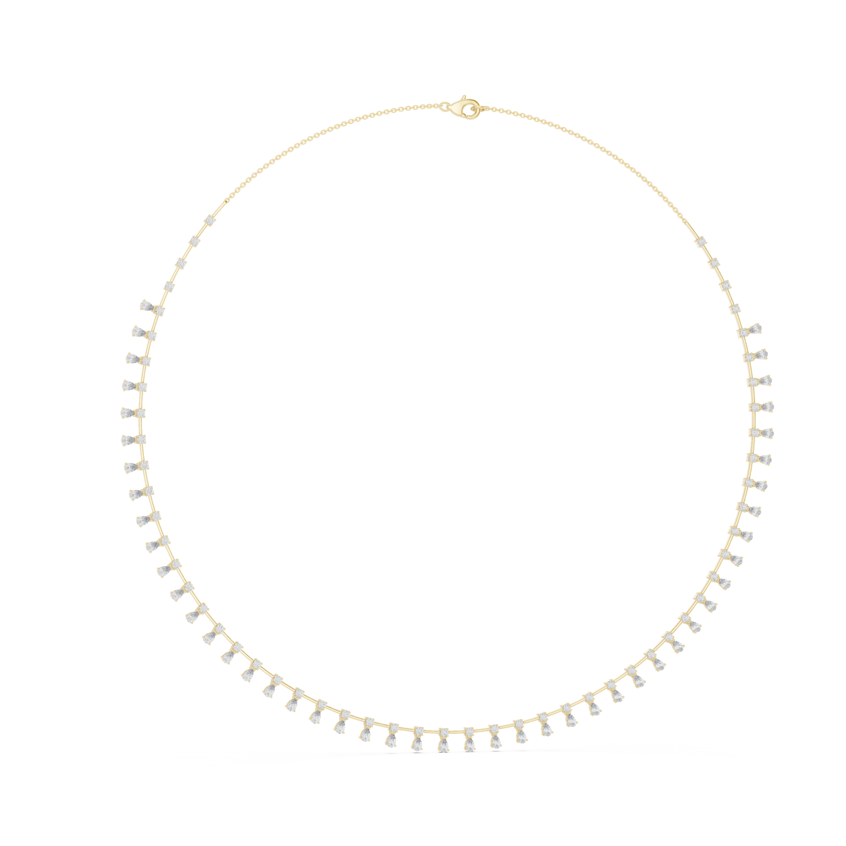 Fringe Necklace — GNK-0052 — digital design render