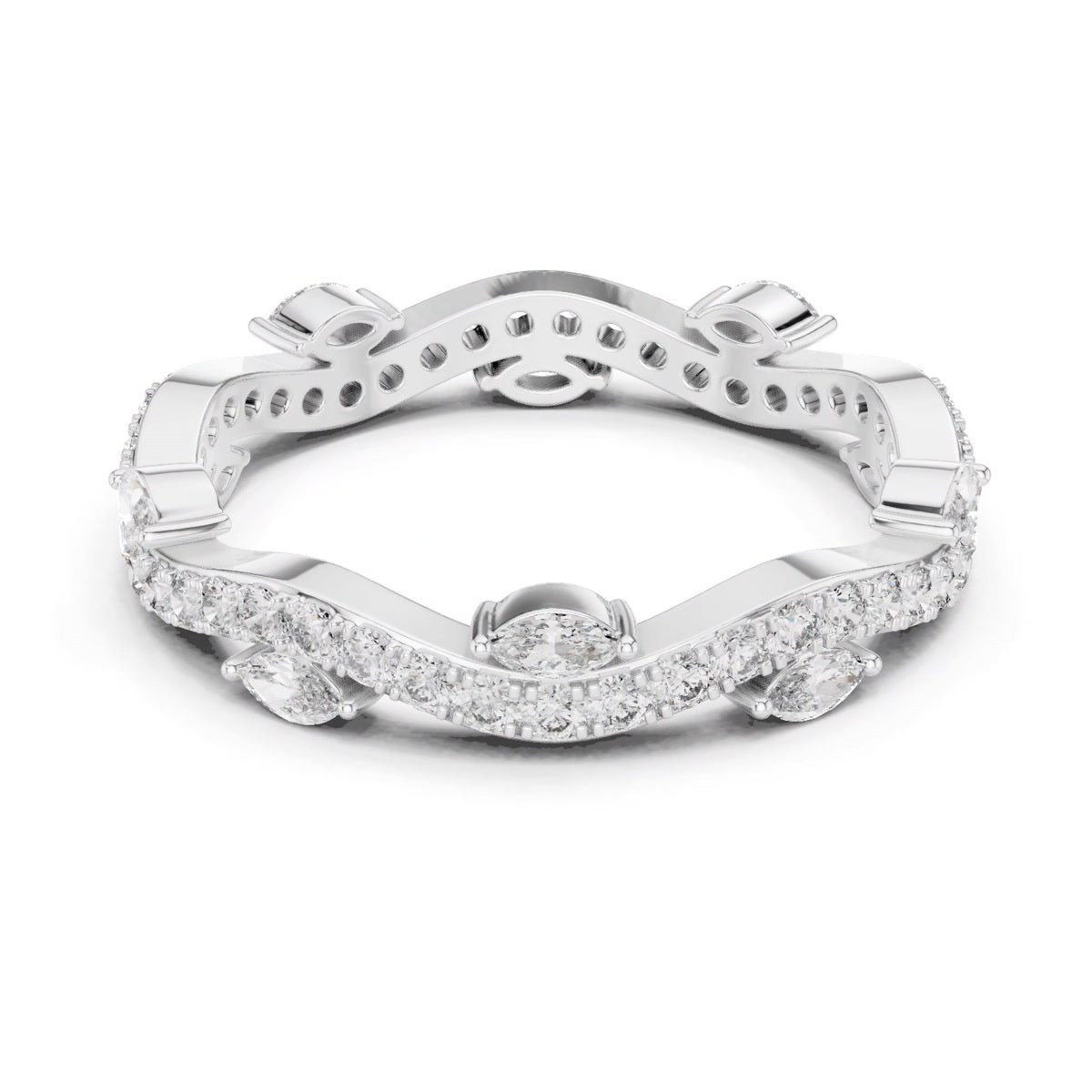 Oval Scalloped Eternity Band — still from the supplied digital video render