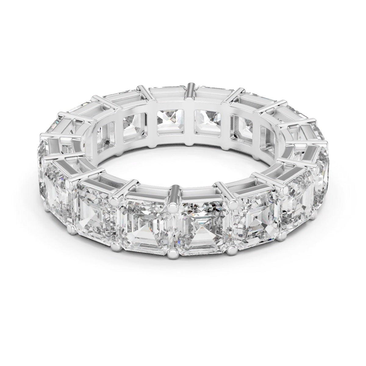 Rectangular Gallery Eternity Band — still from the supplied digital video render