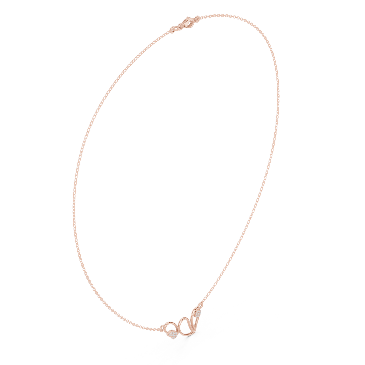 Scroll Pendant Necklace — SBWN-027 — digital design render
