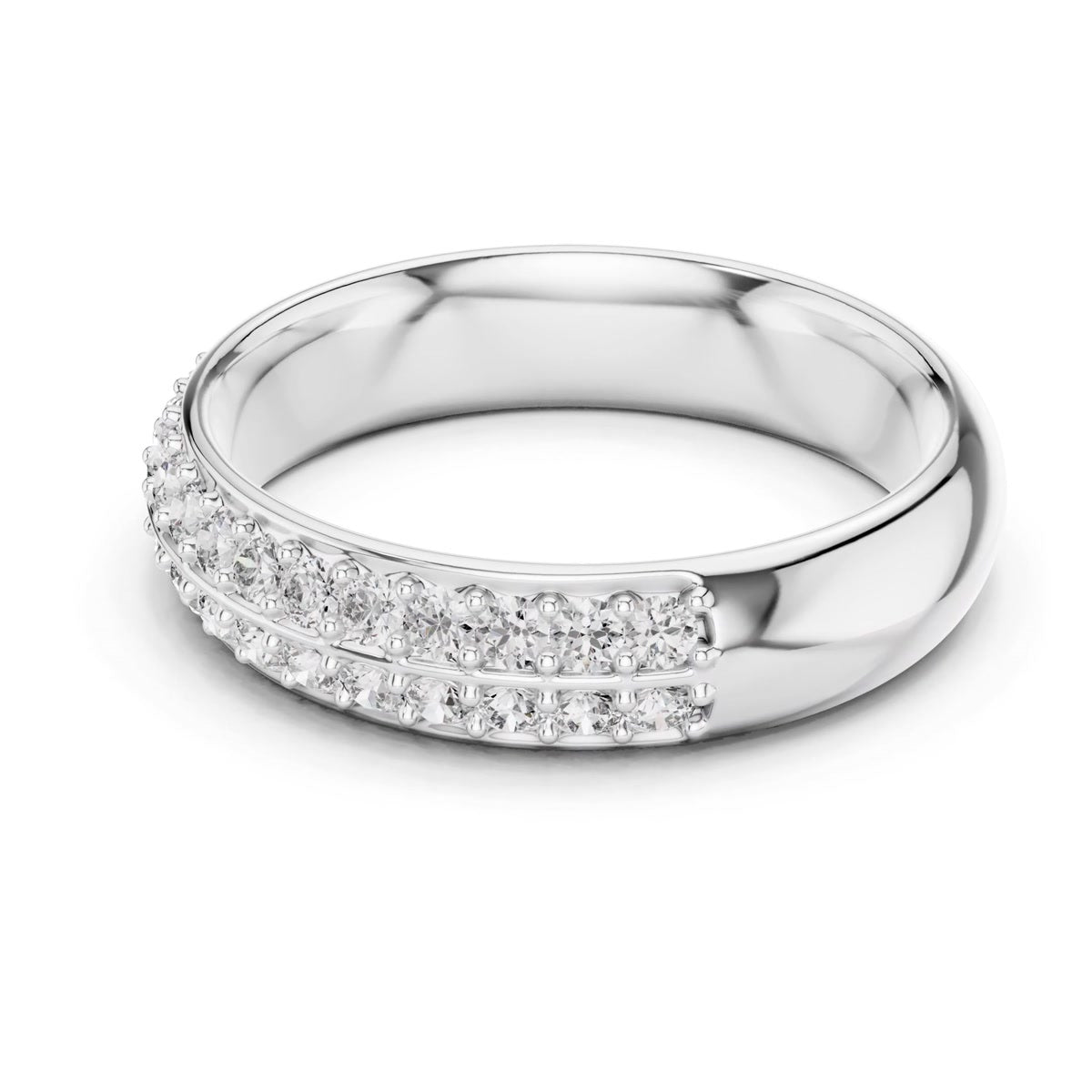Twin-Row Pavé Band — still from the supplied digital video render