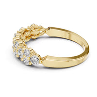 Round Half-Eternity Band — digital render, view 2
