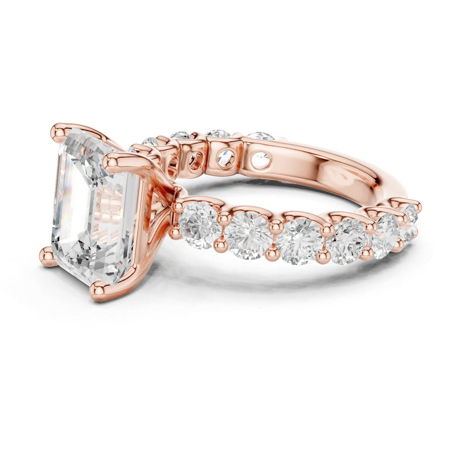 Emerald-Cut Ring — digital render, view 1