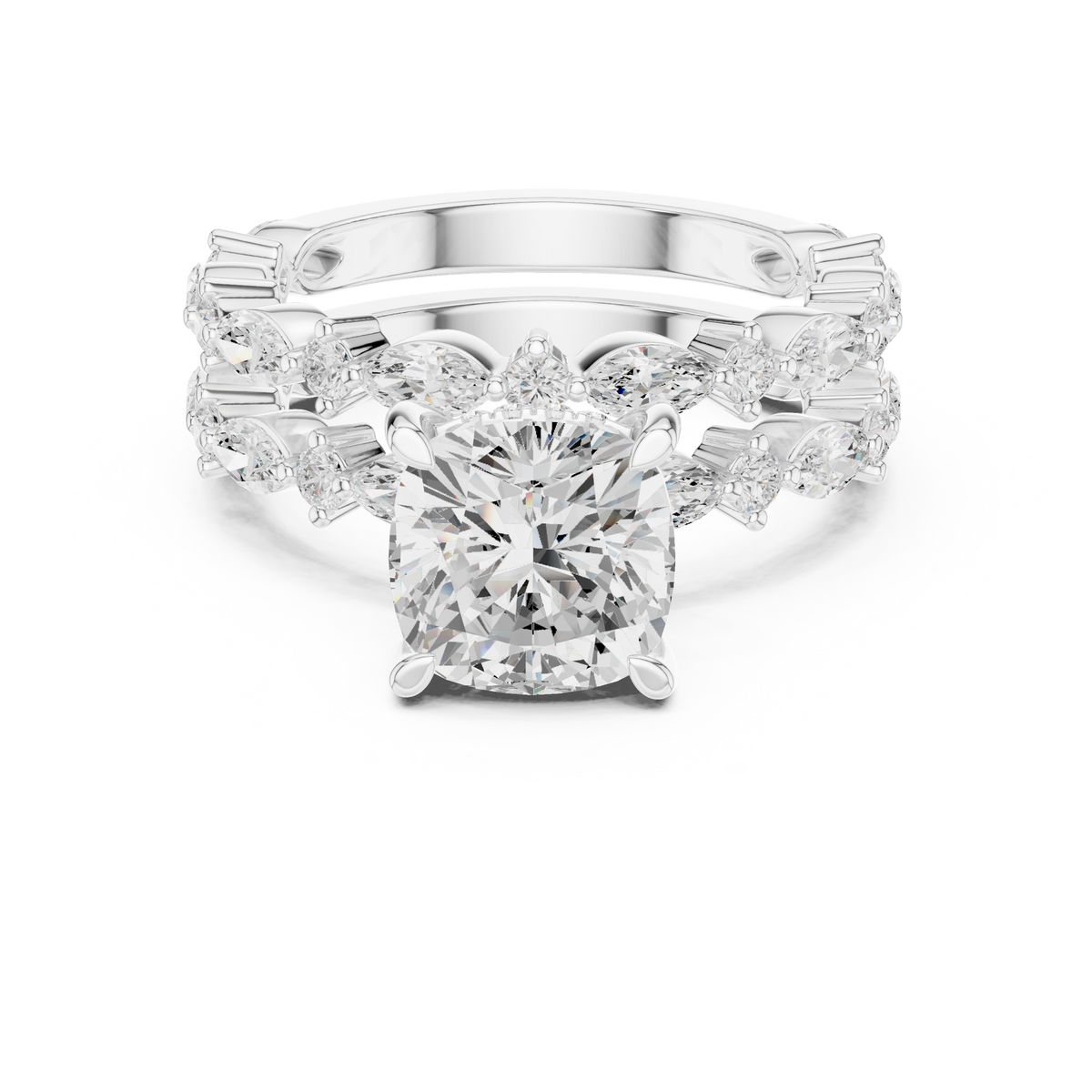 LH-02986 — Cushion-Centre Ring Design — digital design render