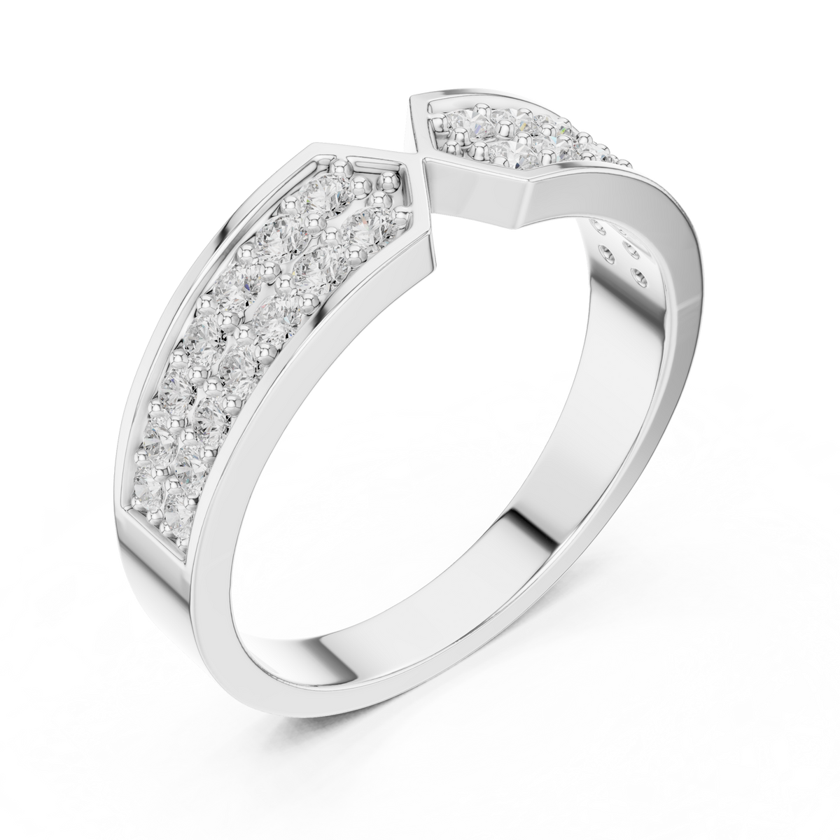 LH-1821 — supplied ring render | Finish: Rhodium | source DDLR-457