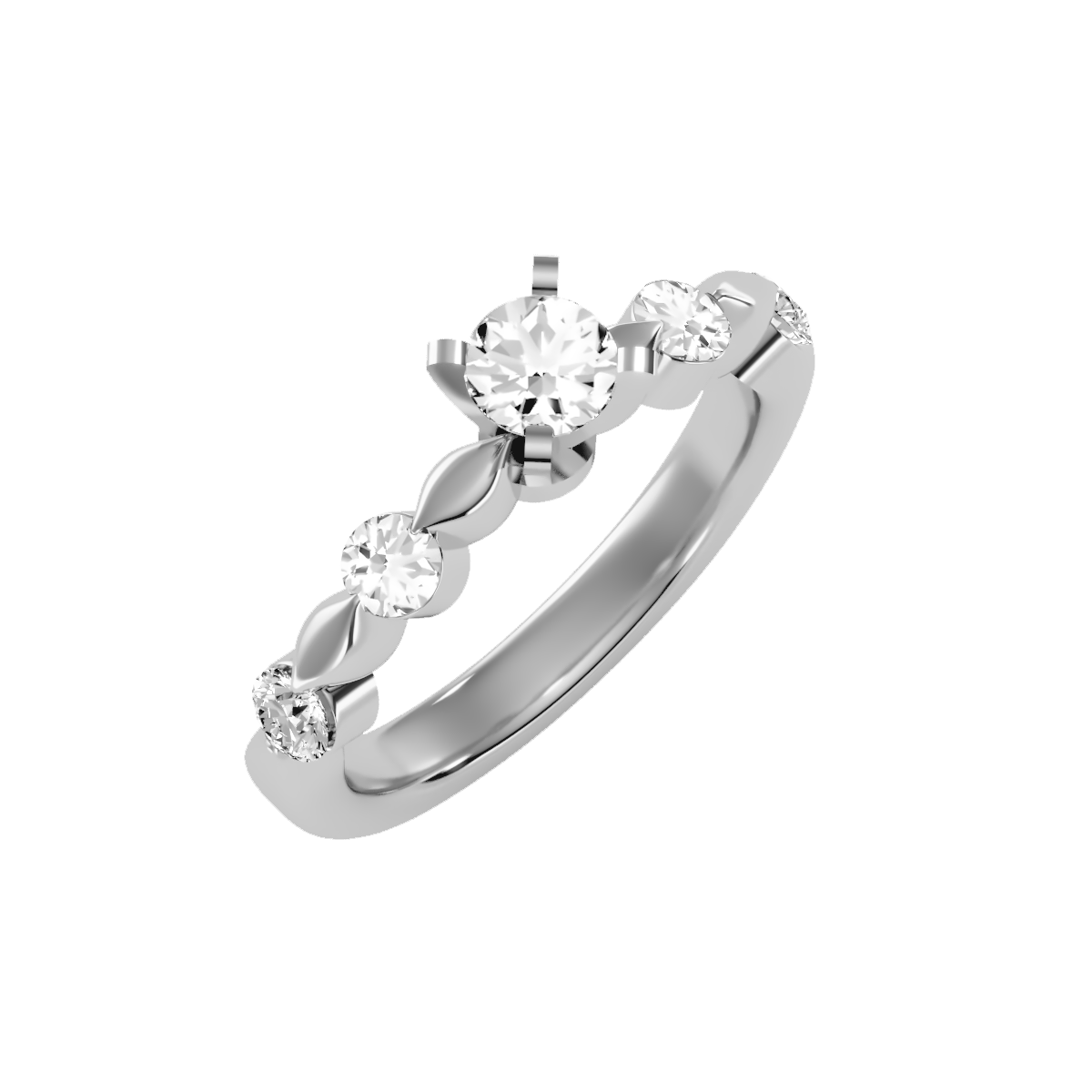 LH-332 — digital ring design render, view 1