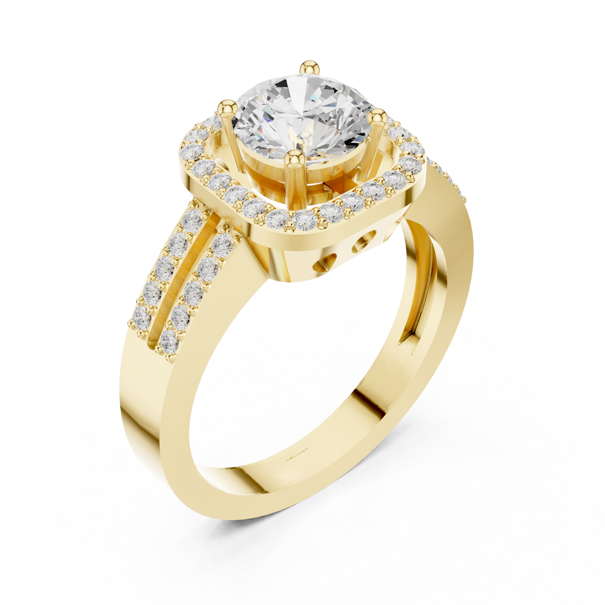 LH-589 — digital ring design render, view 1