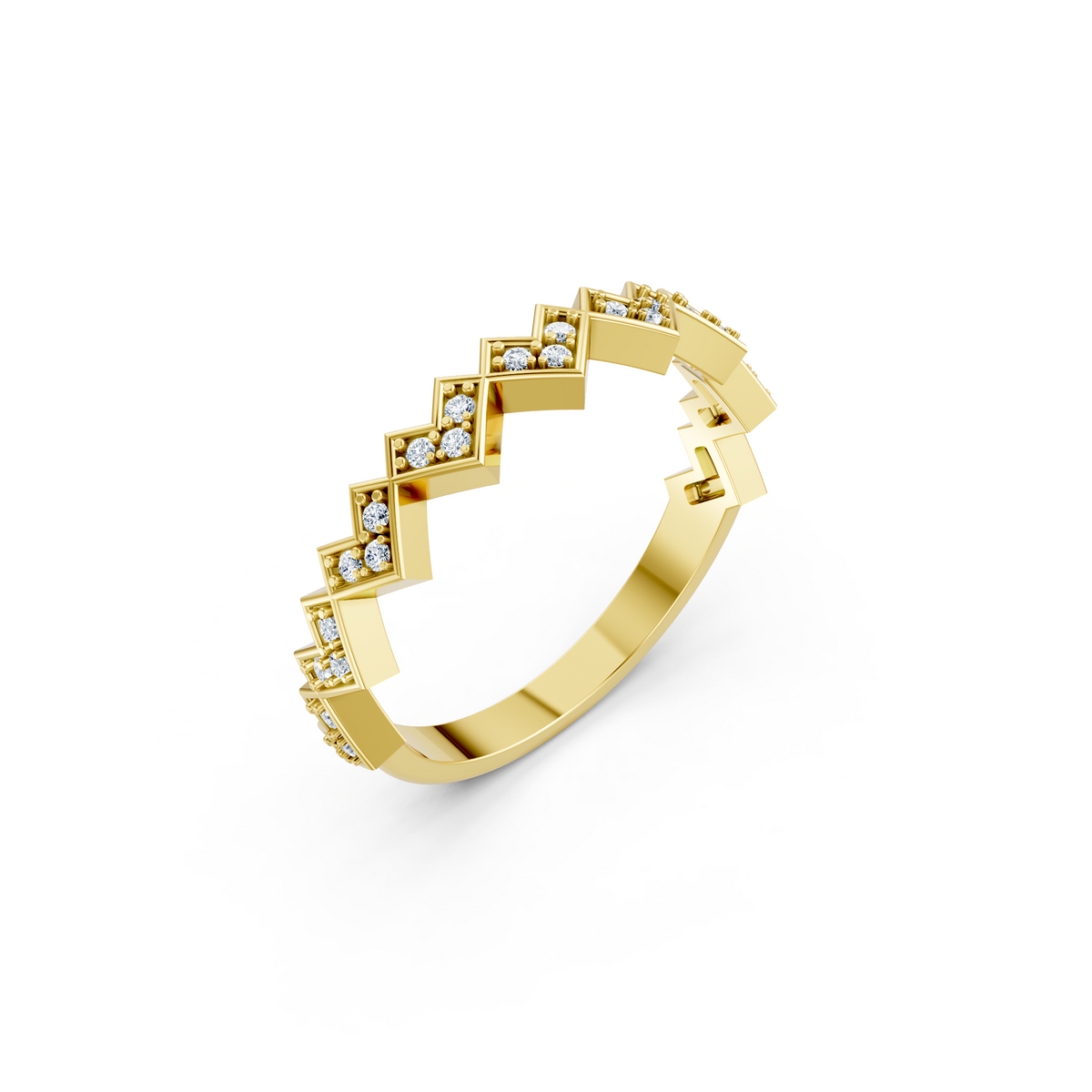 LH-666 — digital ring design render, view 1