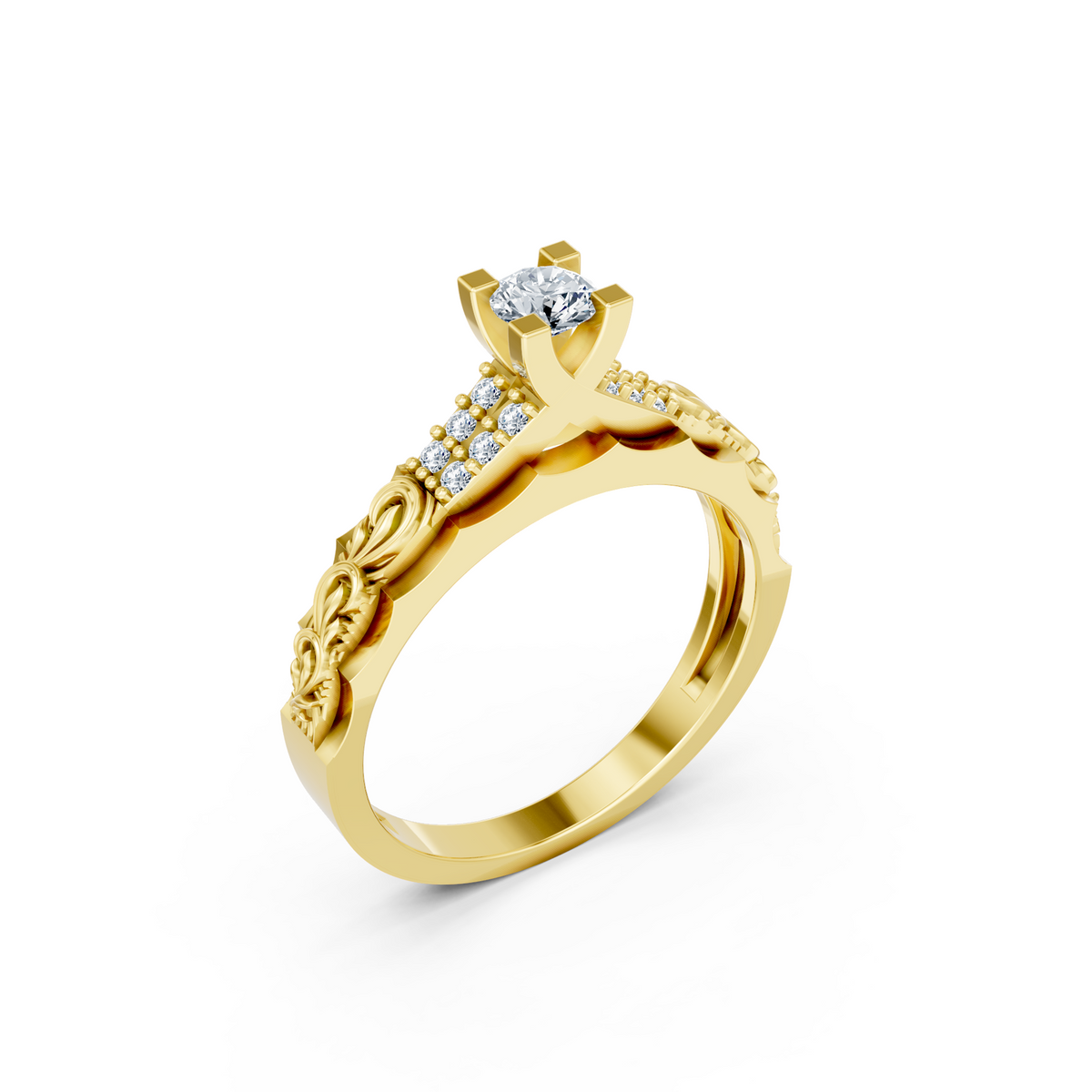 LH-700 — digital ring design render, view 1