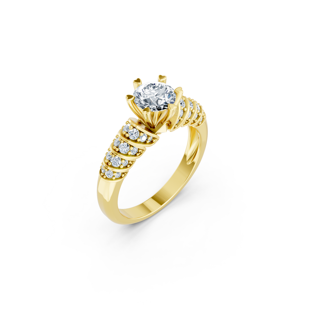 LH-723 — digital ring design render, view 1