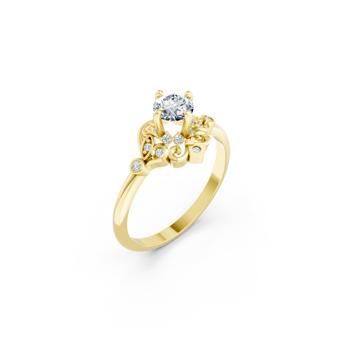 LH-725 — digital ring design render, view 1