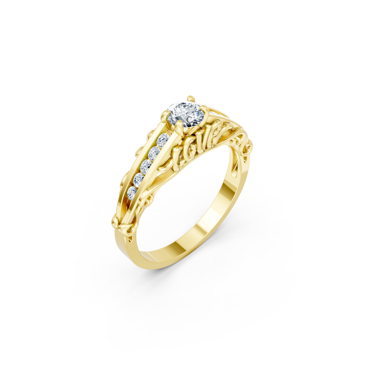 LH-729 — digital ring design render, view 1