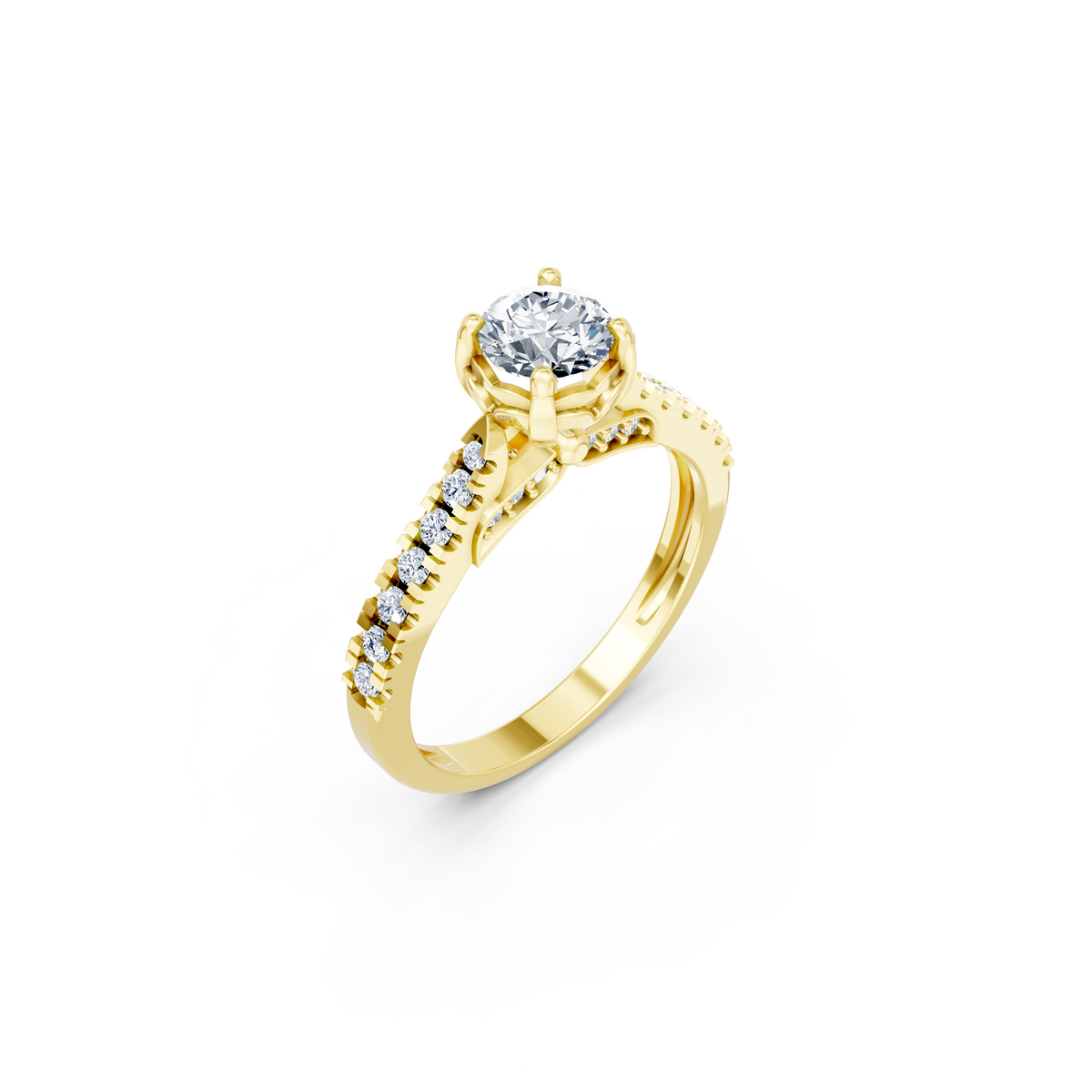 LH-733 — digital ring design render, view 1