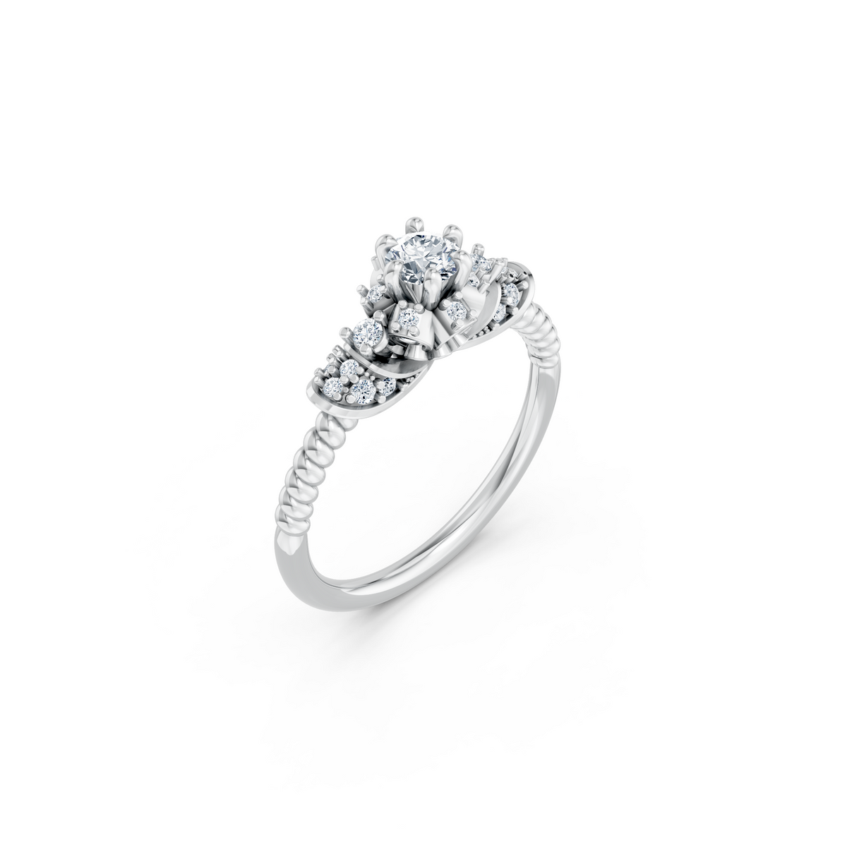 LH-740 — digital ring design render, view 1