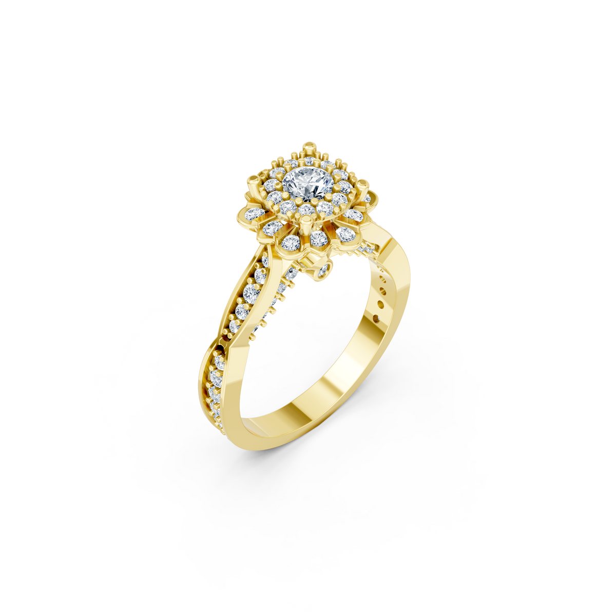 LH-743 — digital ring design render, view 1
