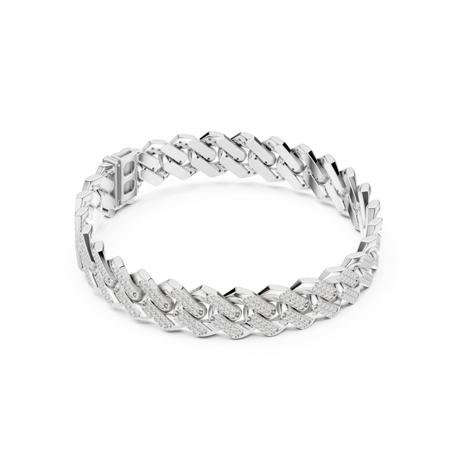 Angular Curb Link Bracelet — B9-305