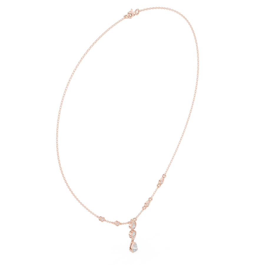 Asymmetric Station Drop Necklace — SBWN-020 — digital design render