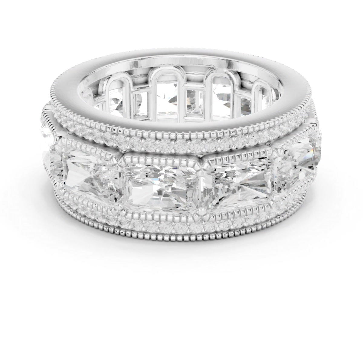 Beaded-Edge Rectangular Statement Band — still from the supplied digital video render