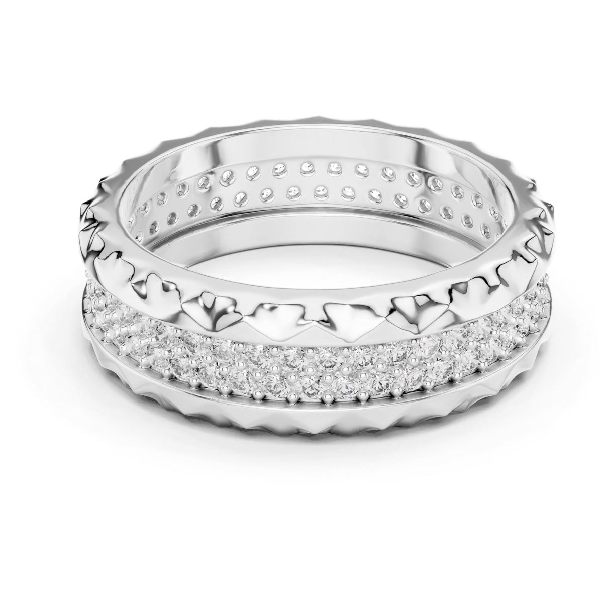 Beaded Floral Eternity Band — still from the supplied digital video render