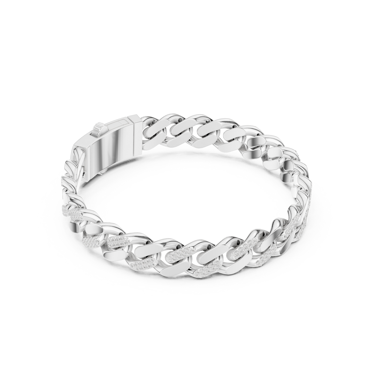 Classic Curb Link Bracelet — B9-087 — digital design render