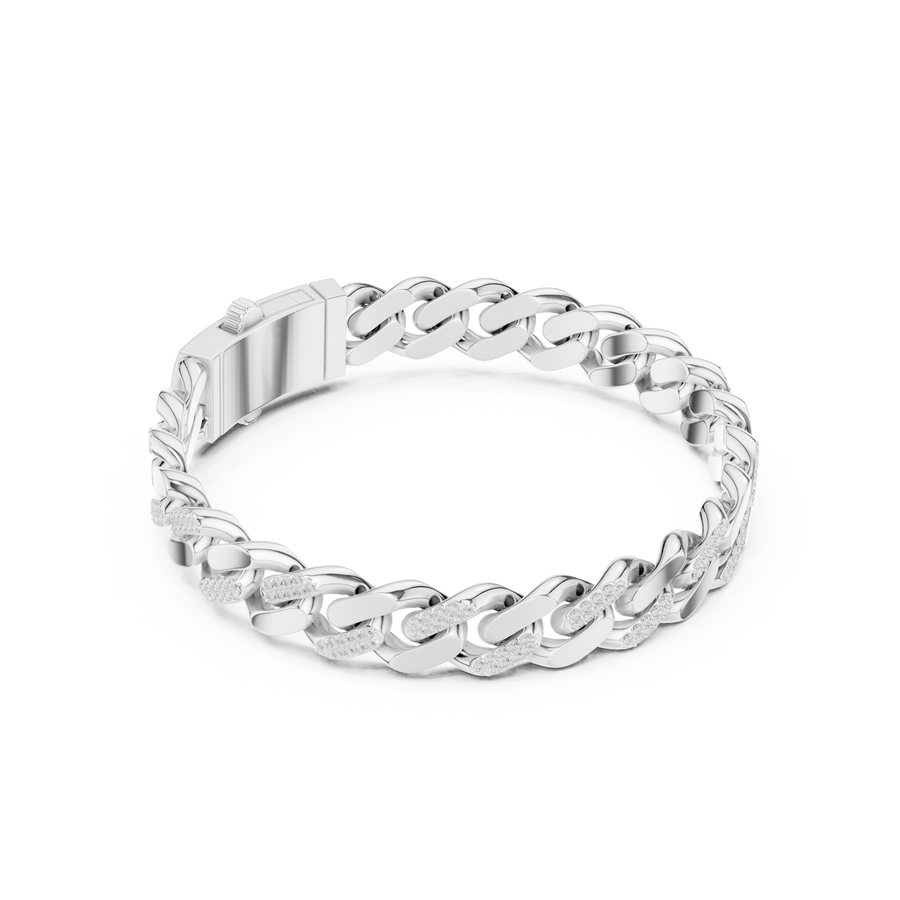 Classic Curb Link Bracelet — B9-087 — digital design render