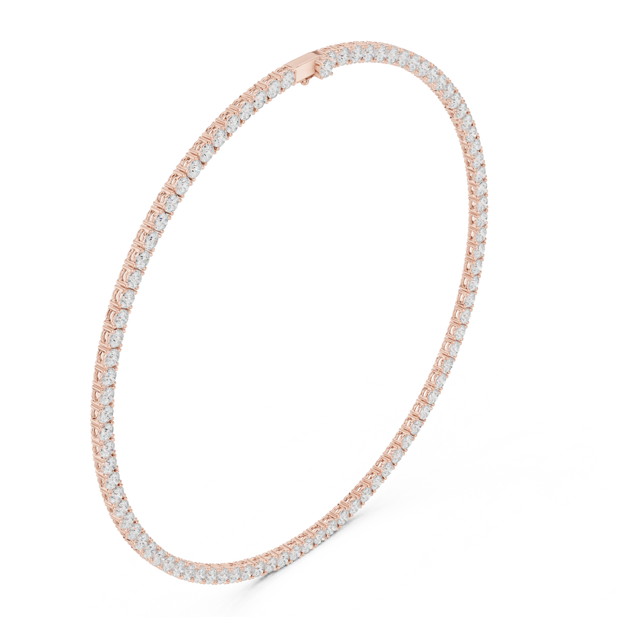 Classic Stone-Set Collar Necklace — SBWN-008 — digital design render