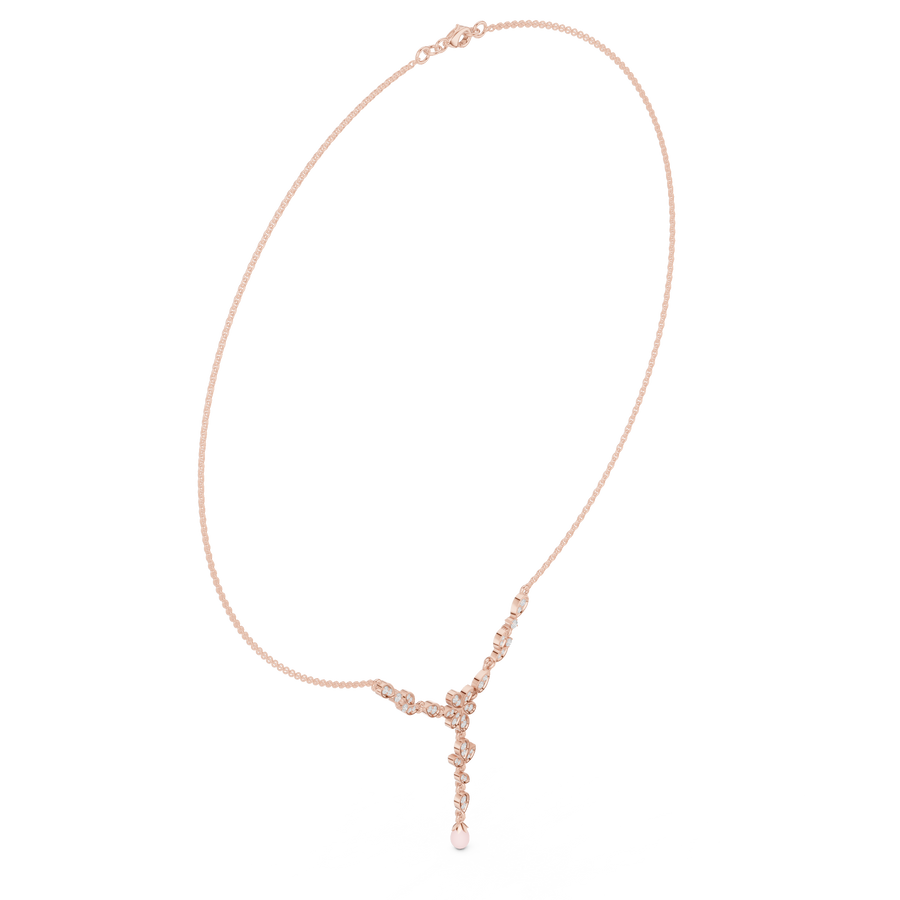 Cluster Y-Drop Necklace — SBWN-034 — digital design render