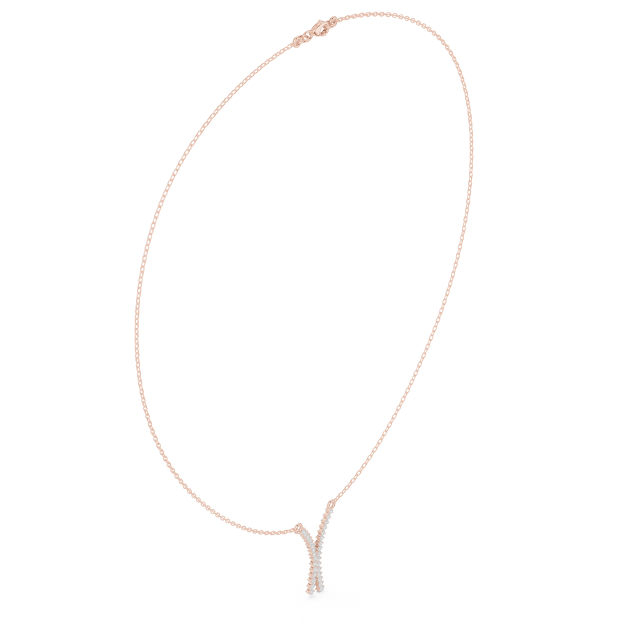 Curved Stem Necklace — SBWN-046 — digital design render