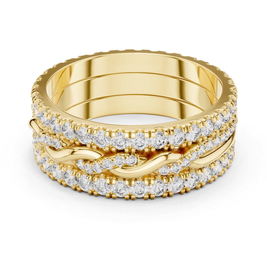 Twist Multi-Row Band — digital render, view 1