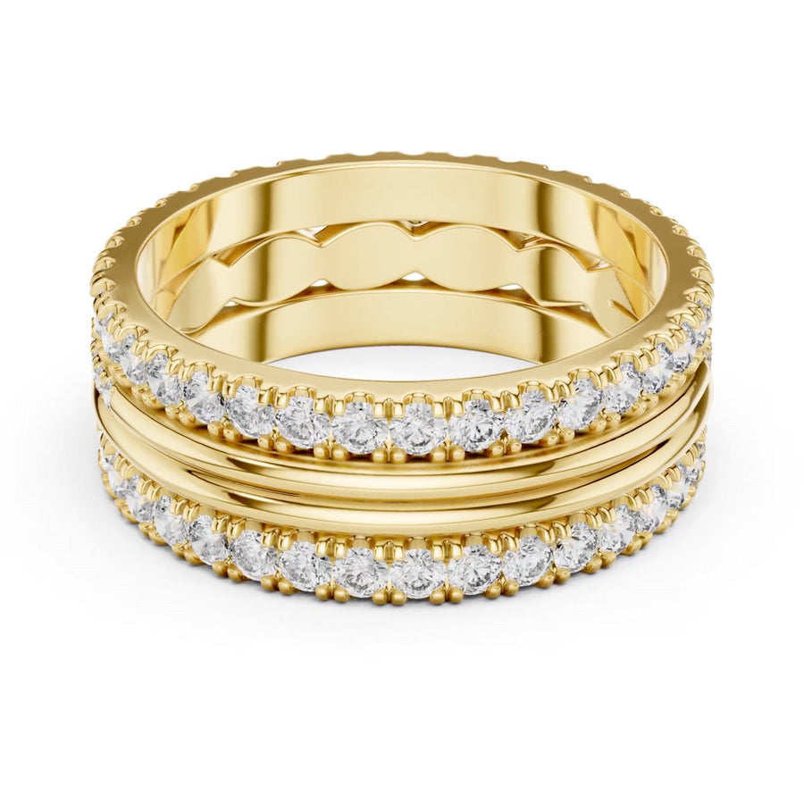 Twist Multi-Row Band — digital render, view 3