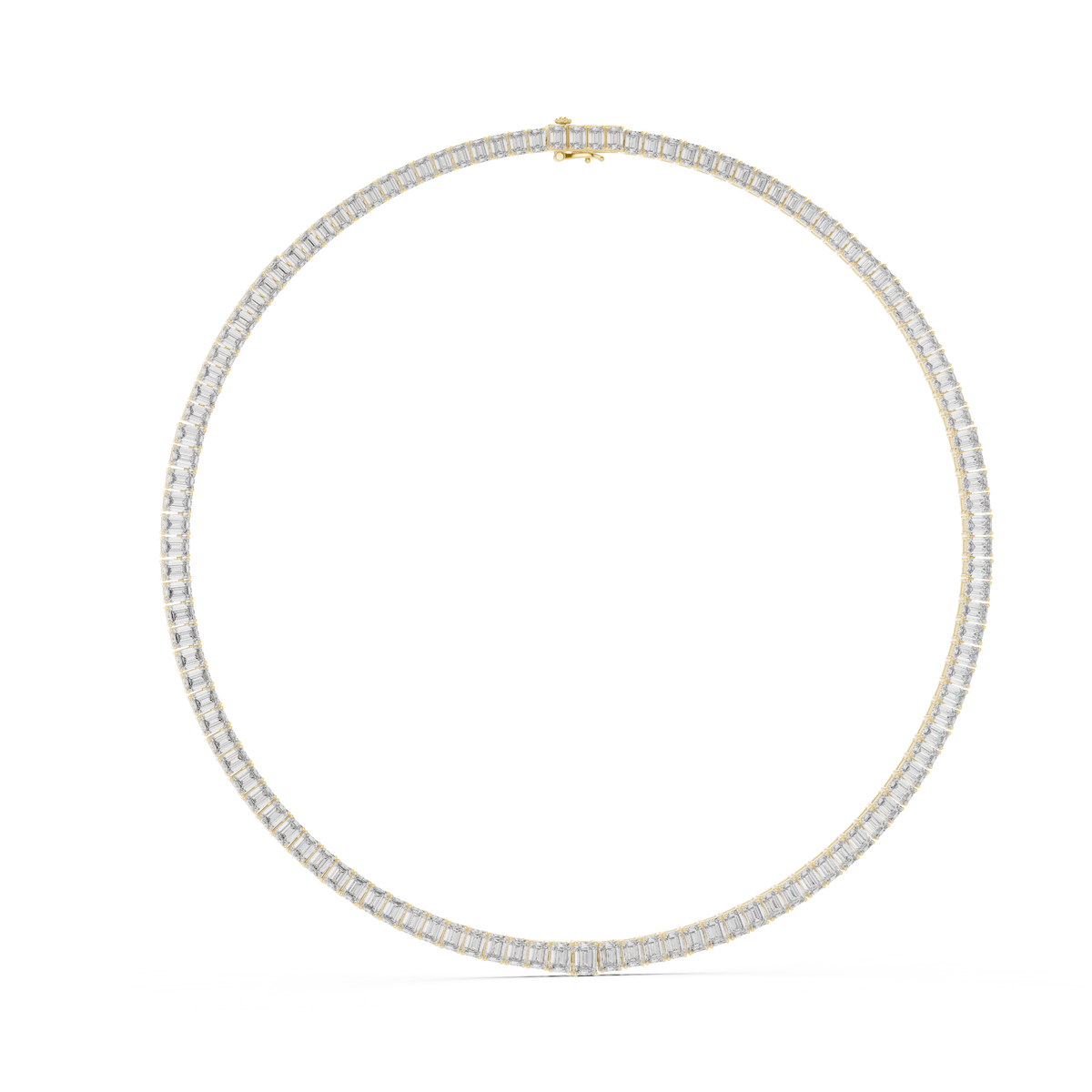 Double-Line Collar Necklace — GNK-0051 — digital design render