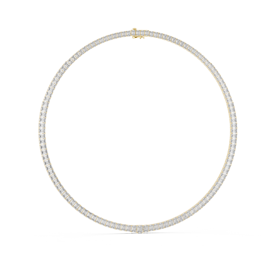 Double-Line Collar Necklace — GNK-0051 — digital design render