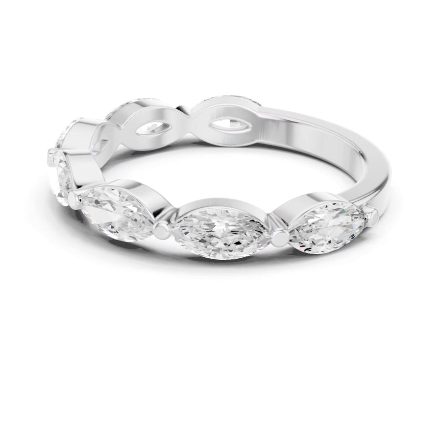 East-West Oval Half-Eternity Band — still from the supplied digital video render