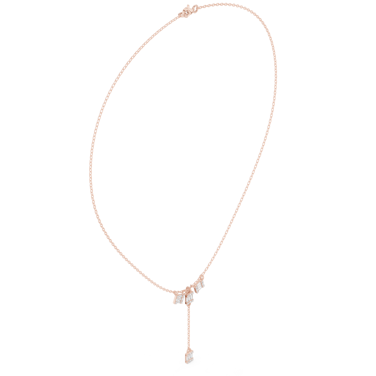 Fine Bar-Drop Necklace — SBWN-022 — digital design render