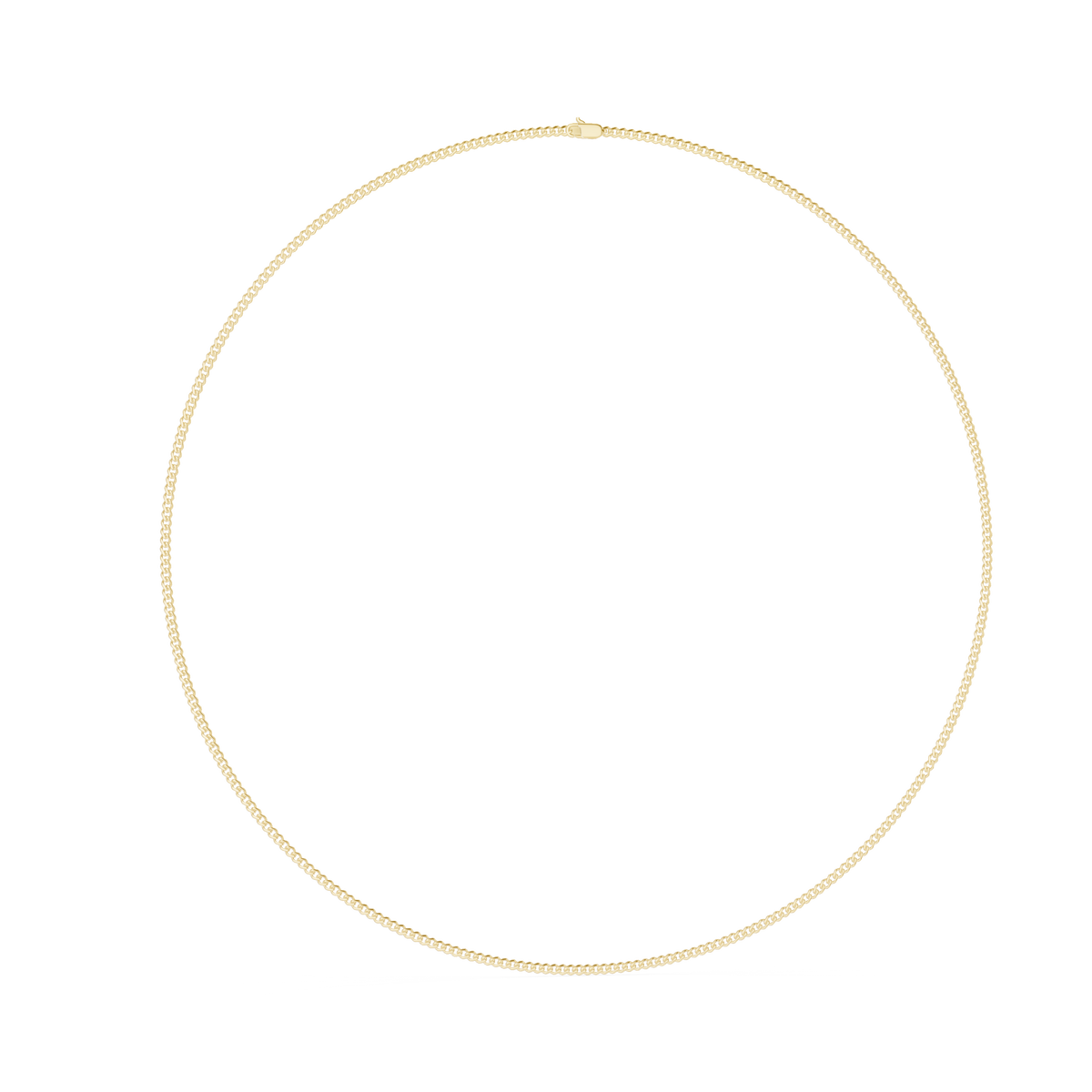 Fine Collar Necklace — GNK-0044 — digital design render
