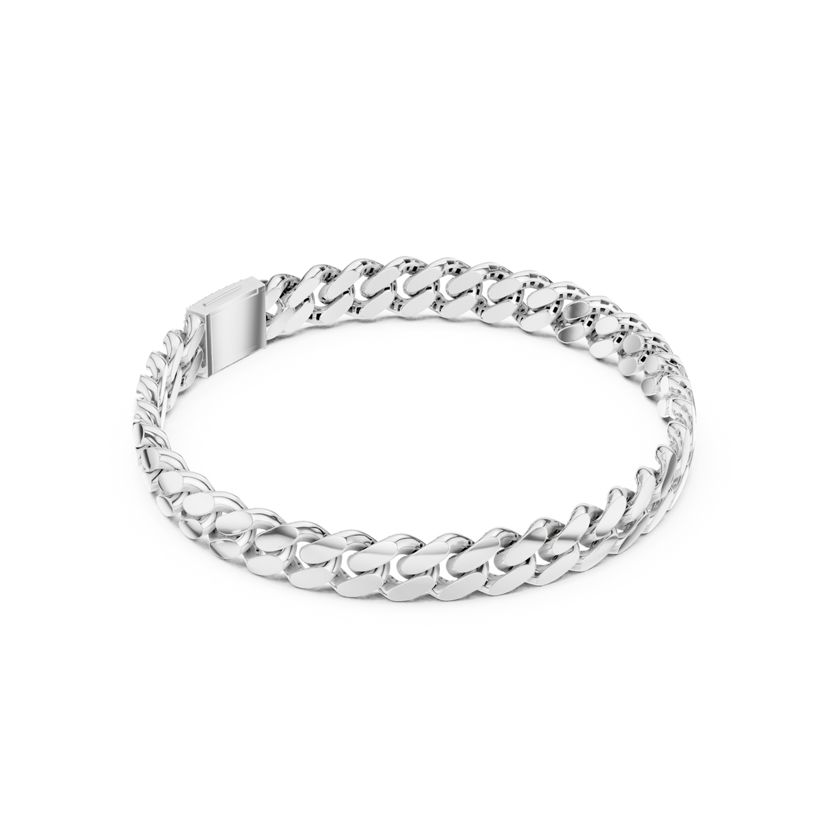 Fine Curb Link Bracelet — B9-028 — digital design render