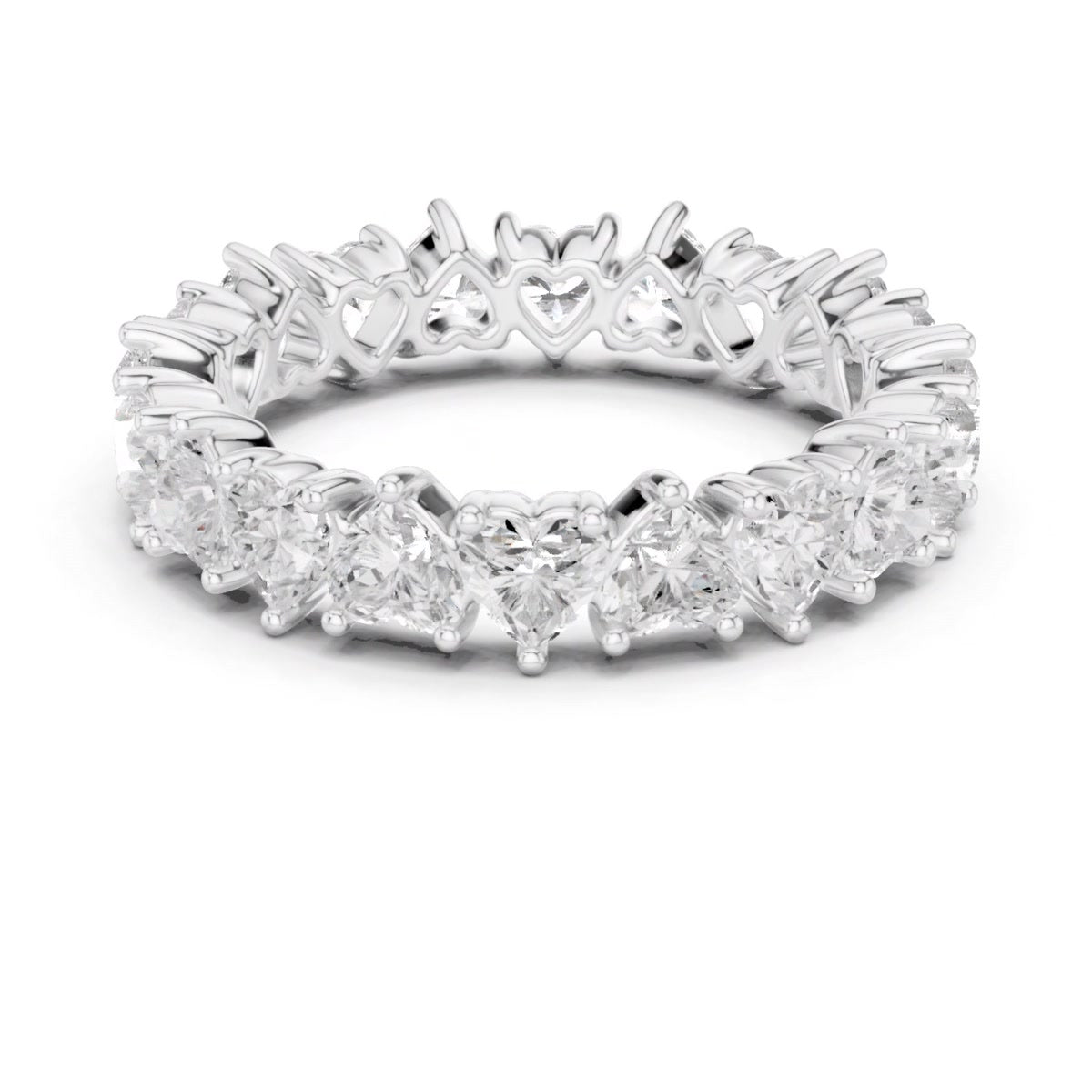 Floral Halo Eternity Band — still from the supplied digital video render