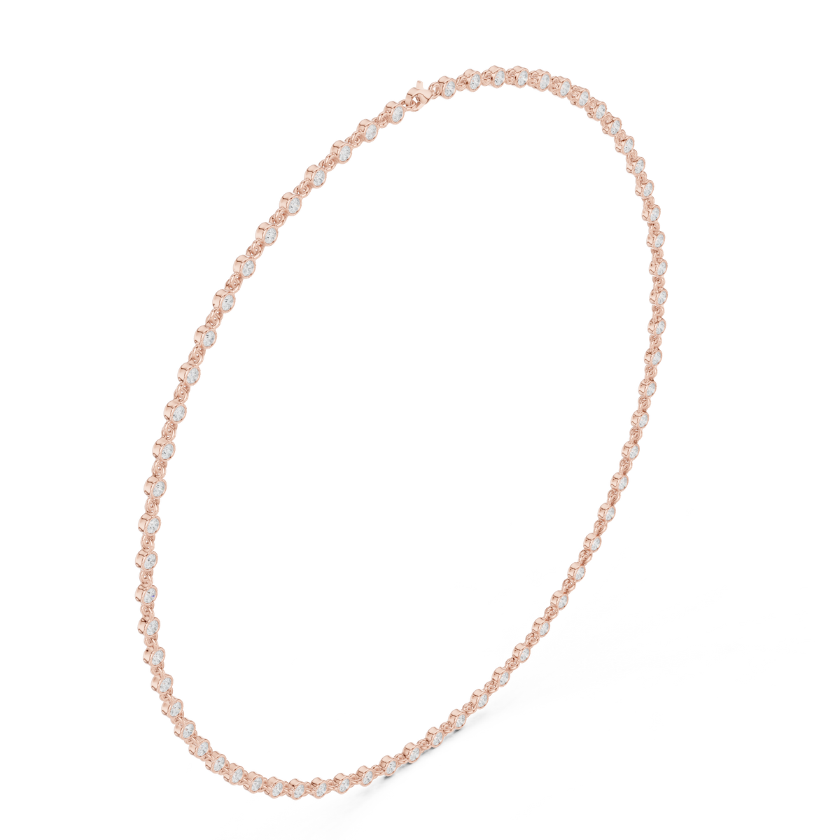 Graduated Round-Link Necklace — SBWN-012 — digital design render