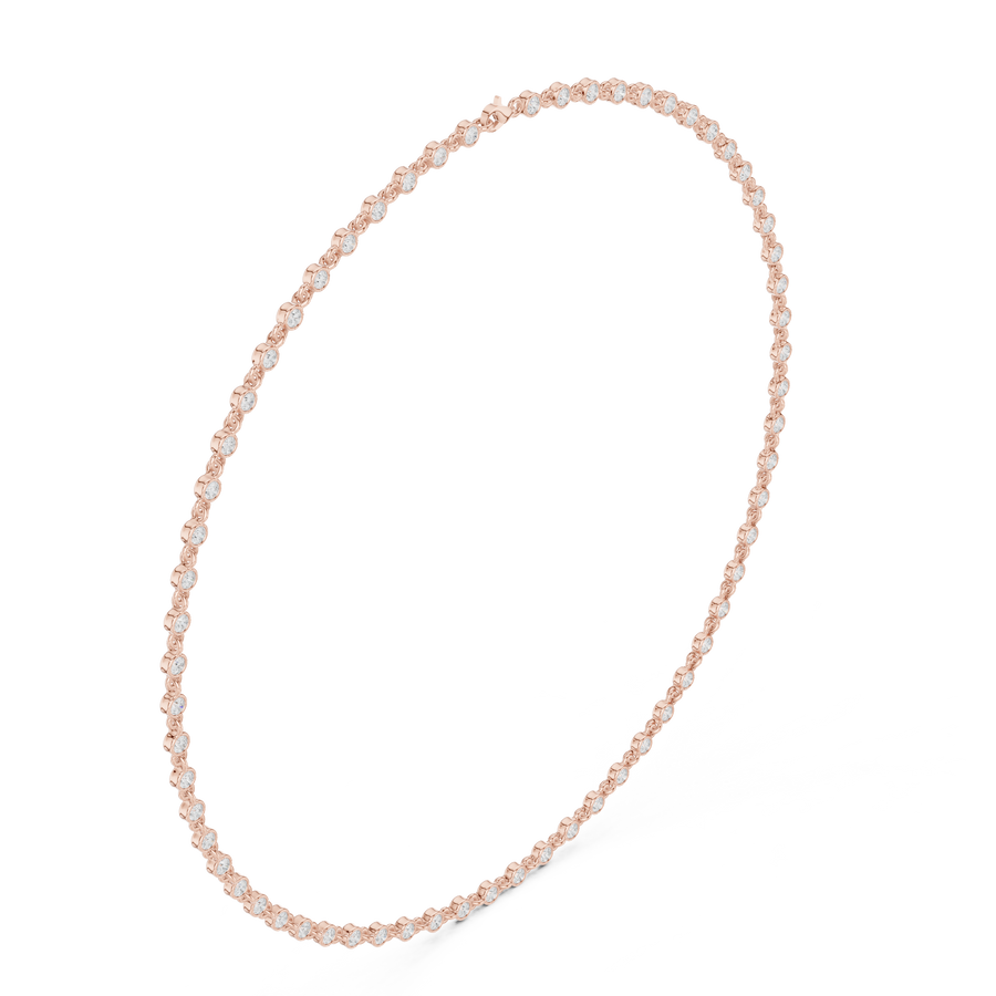 Graduated Round-Link Necklace — SBWN-012 — digital design render