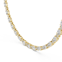 Graduated Tennis Necklace — GNK-0003 — digital design render
