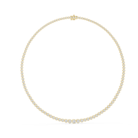 Half-Set Link Necklace — GNK-0049 — digital design render