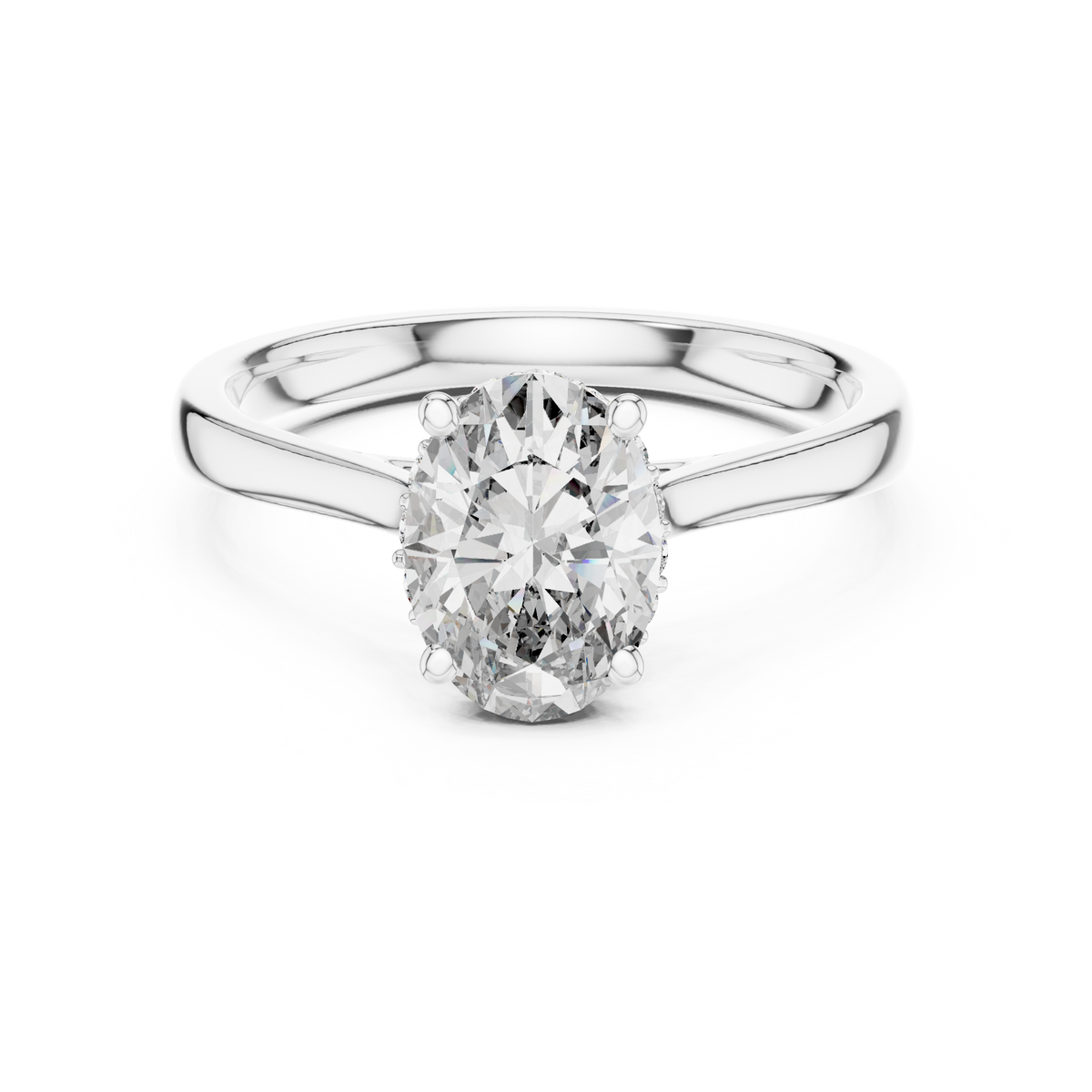 LH-01805 — Solitaire Ring — digital design render