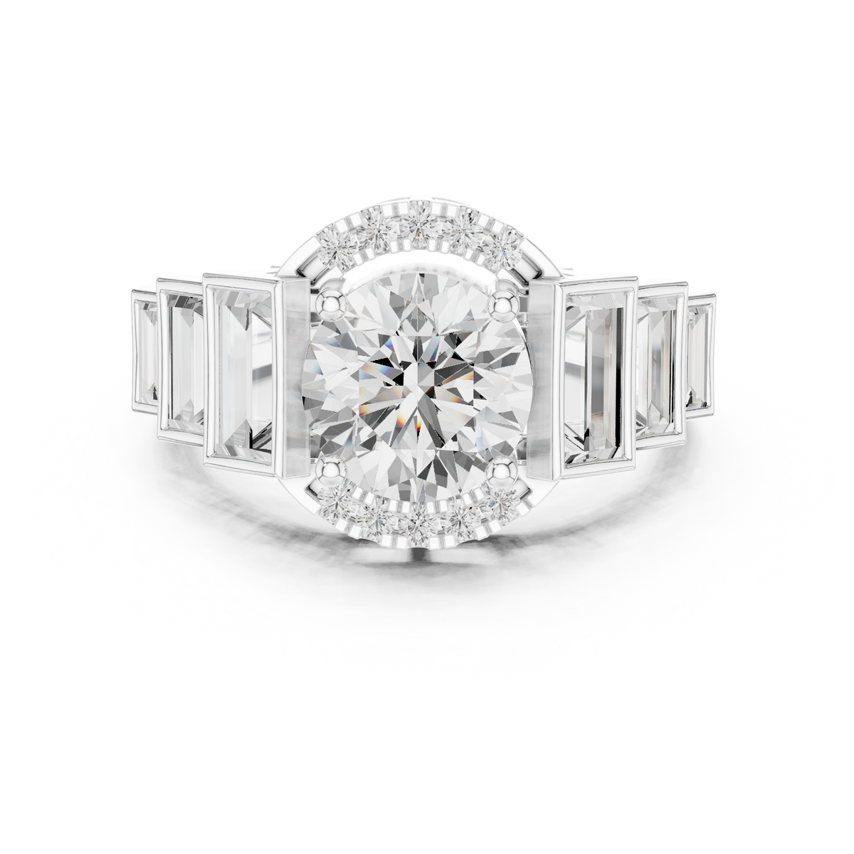LH-01850 — Stone-Set Ring — digital design render