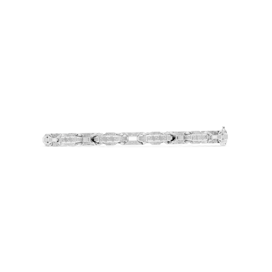 Slim Scroll Link Bracelet — B12-606 — supplied digital design render