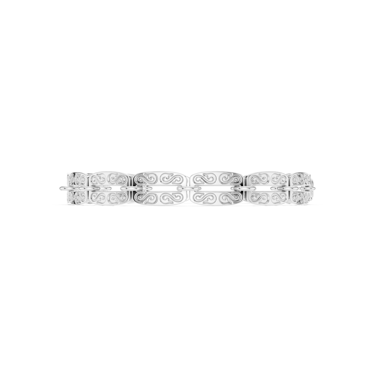 Rectangular Open Link Bracelet — B12-607 — supplied digital design render