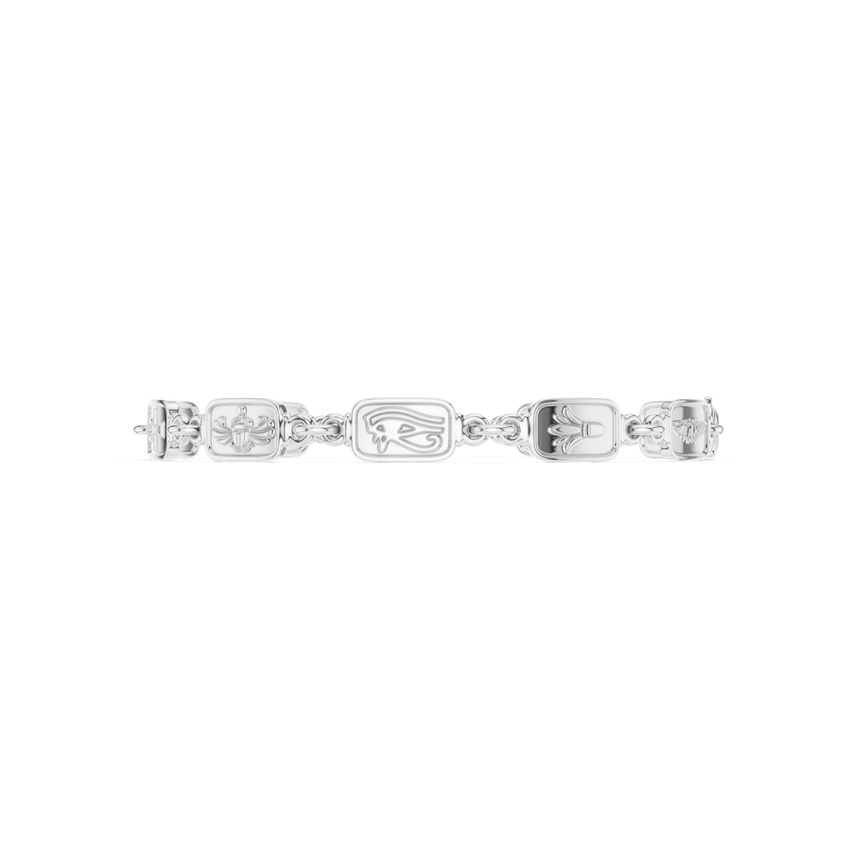 Faceted Oval Link Bracelet — B12-608 — supplied digital design render