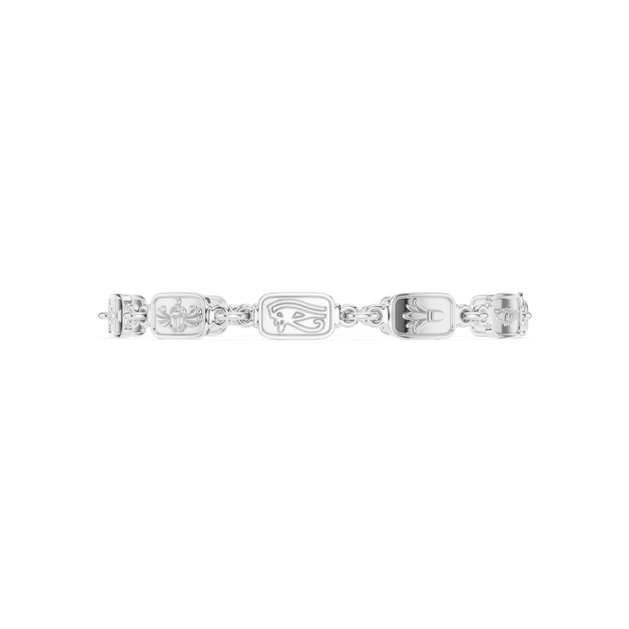 Faceted Oval Link Bracelet — B12-608 — supplied digital design render